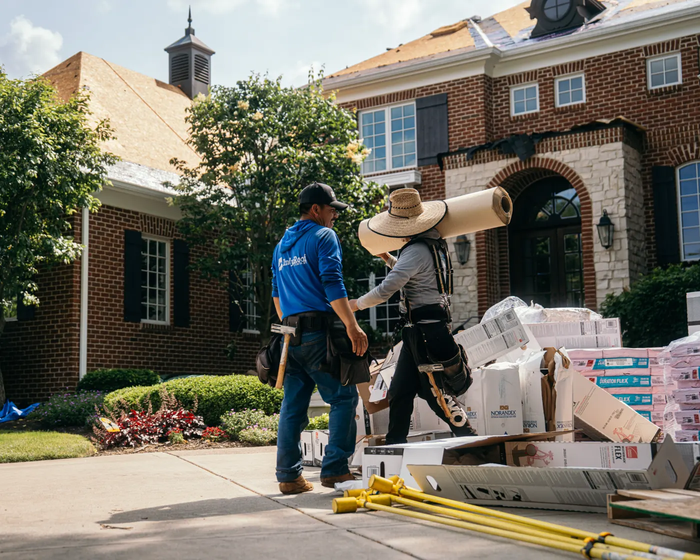 Roof inspection documented on a Valley Mills home